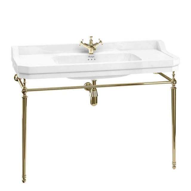 Burlington Basin Wash Stand for 1200mm Basins - Gold - T51GOLD - TAP 'N' SHOWER