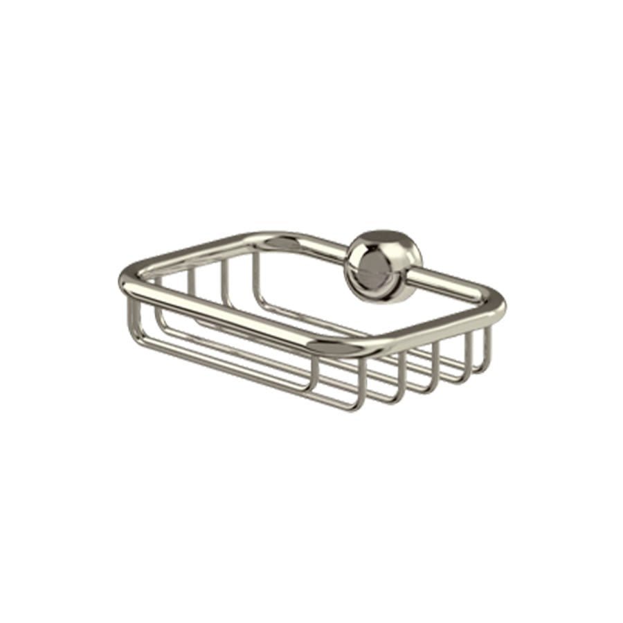 Burlington Arcade Soap Basket for use with Vertical Riser - Nickel - V23NKL - TAP 'N' SHOWER