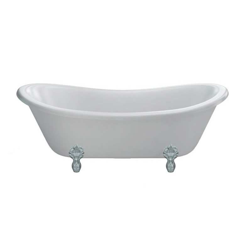 Burlington Bateau Traditional Roll Top 1640mm x 700mm Freestanding Sli