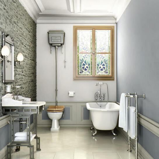 Burlington White Low Level & High Level WC Pan - P2 - TAP 'N' SHOWER