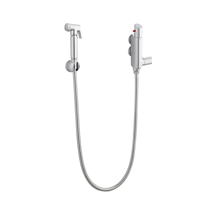 Nuie Douche Handset Holder Spray Kit and Thermostatic Valve - Chrome -