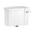 Burlington White Cistern & Lid with White Ceramic Lever 510mm - C1 - TAP 'N' SHOWER