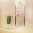 Burlington Hinged Clear Glass Shower Door 800mm - C20 - TAP 'N' SHOWER