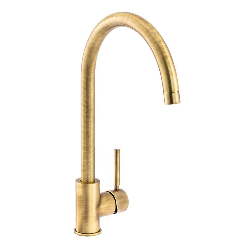 Carron Phoenix Savoy Single Lever Kitchen Mixer Tap - Brass - 115.0689.774 - TAP 'N' SHOWER