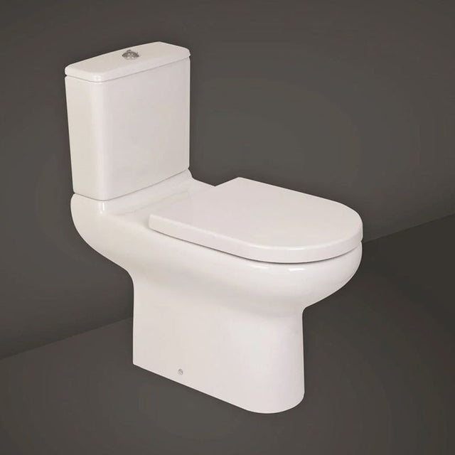 RAK Compact Side Lever Cistern Only suited to Special Needs Close Coupled Pans - White - COMSLCIST - TAP 'N' SHOWER