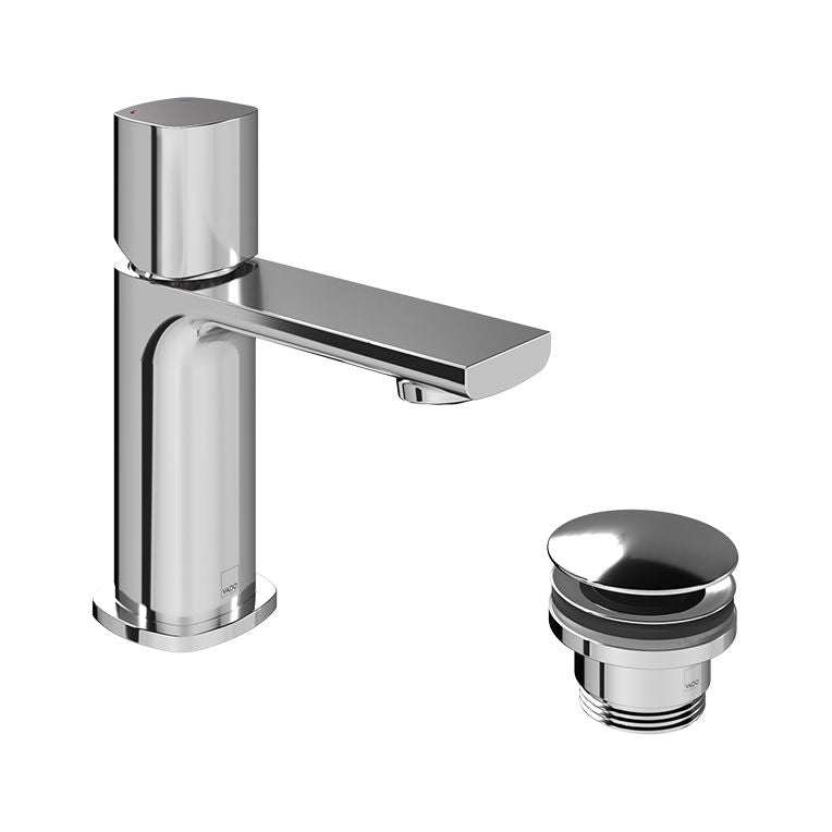 Vado Cameo Leverless Mini Mono Basin Mixer Tap and Universal Waste - Chrome - CAM-100M/CC-CP