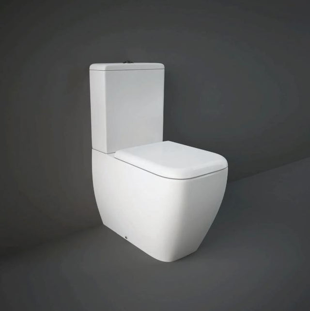 Rak Metropolitan Close Coupled Back To Wall Deluxe Pan ONLY - White - METCCBTWPAN - DL - TAP 'N' SHOWER