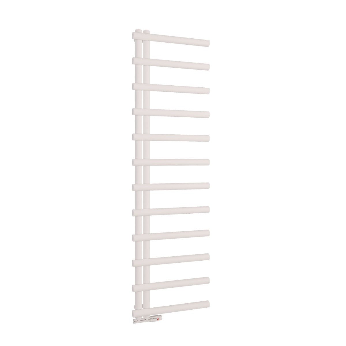 Scudo Carlo Designer Towel Radiator 1750 x 500mm - White - CARL1750 - 500 - W - TAP 'N' SHOWER