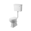 Nuie Carlton White Traditional Low Level Pan, Cistern & Flush Pipe Kit - CCT001