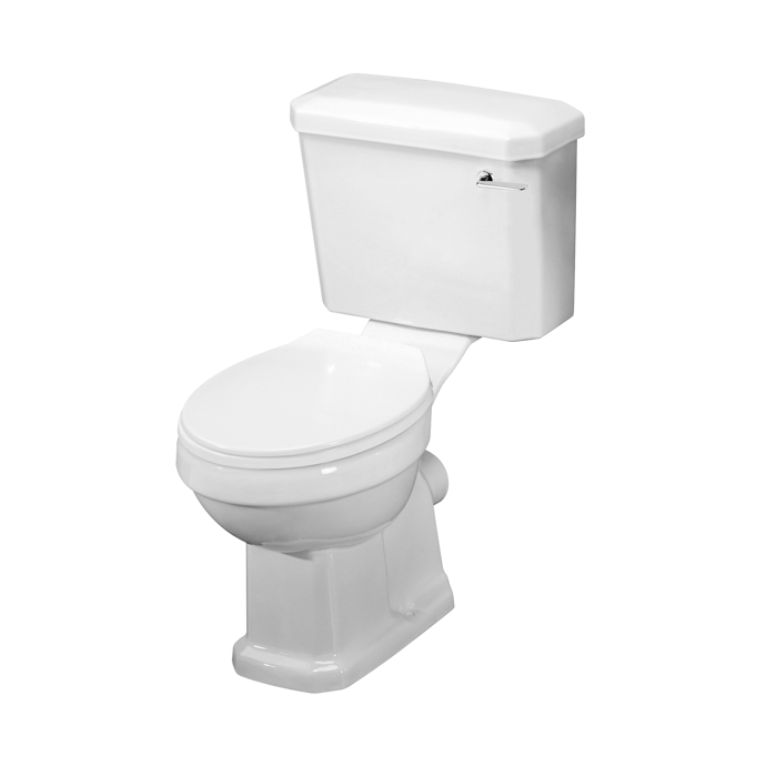 Nuie Carlton White Traditional Close Coupled Pan Cistern & Seat - CCT003