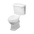 Nuie Carlton White Traditional Close Coupled Pan Cistern & Seat - CCT003