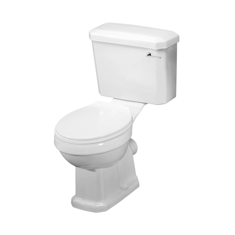 Nuie Carlton White Traditional Close Coupled Pan Cistern & Seat - CCT003