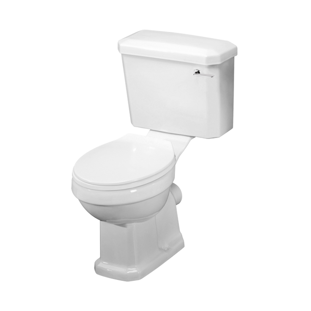 Nuie Carlton White Traditional Close Coupled Pan Cistern & Seat - CCT003