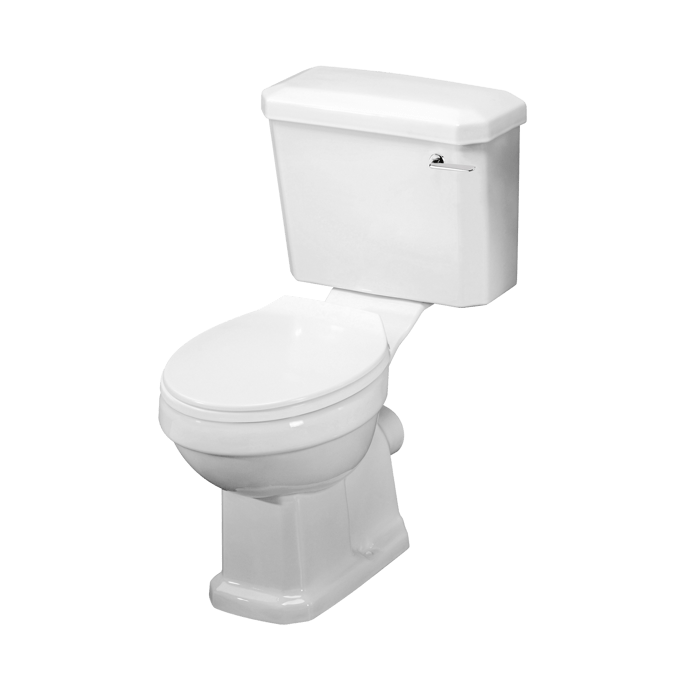 Nuie Carlton White Traditional Close Coupled Pan Cistern & Seat - CCT003 - TAP 'N' SHOWER
