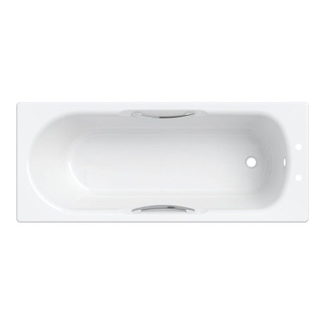 Twyford Celtic Bath 140 Litre 2 Tap Slip Resist 1700×700 - White - CE1572WH - TAP 'N' SHOWER
