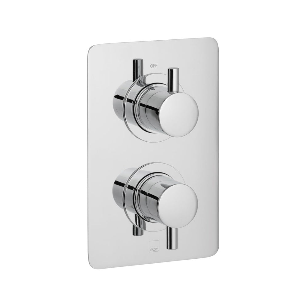 Vado Celsius 1 Outlet Thermostatic Shower Valve - Polished Chrome - CEL - 148D/SQ - C/P - TAP 'N' SHOWER