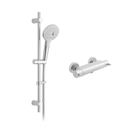 Vado Celsius Thermostatic Riser Rail Shower Kit - Chrome - CEL - 1701 - 1/2 - ORA - CP - TAP 'N' SHOWER