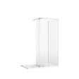Burlington 8 Hinged Deflector Glass 300mm - Polished Stainless - BUDEFLEC300 - TAP 'N' SHOWER