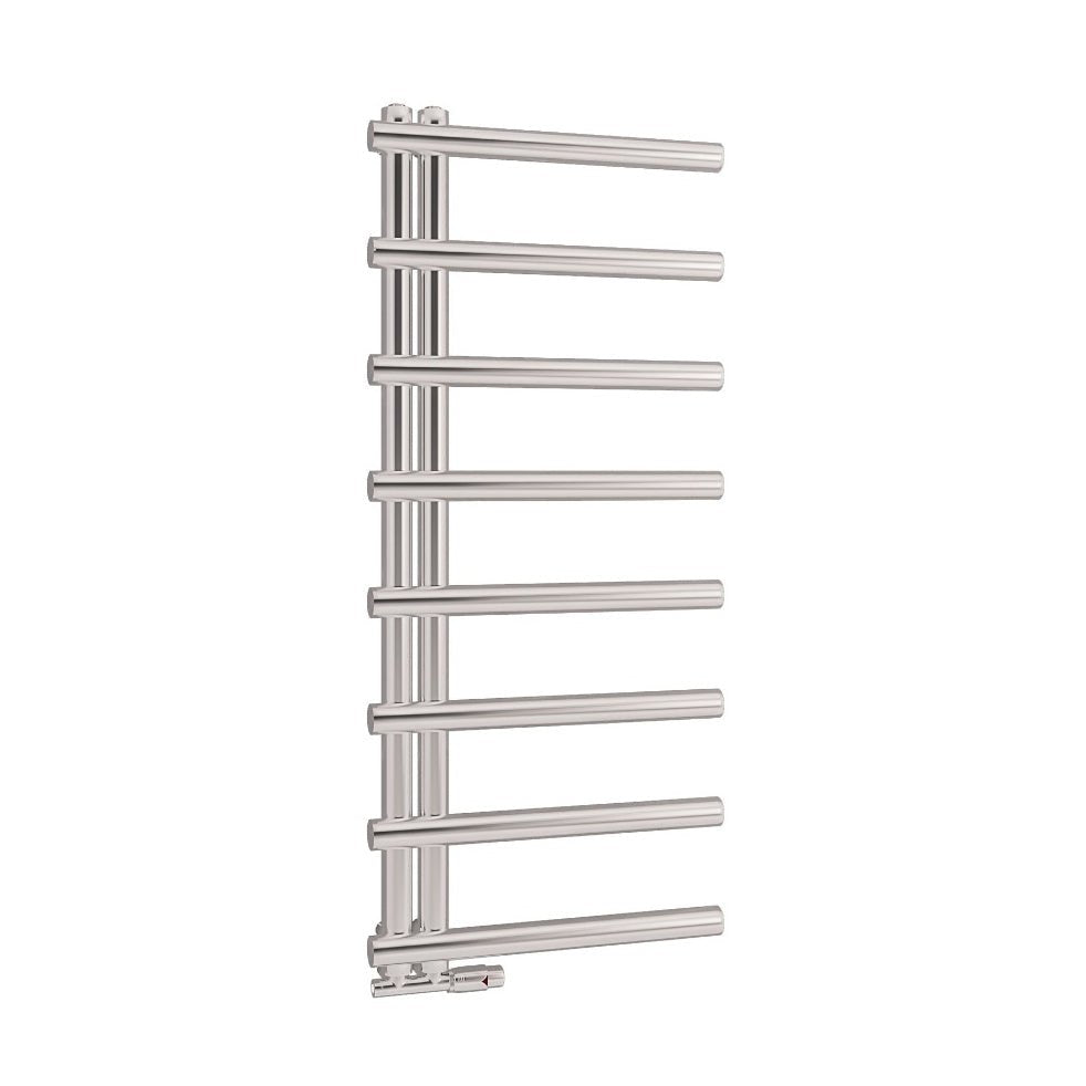 Scudo Carlo Designer Towel Radiator 1150 x 500mm - Chrome - CARL1150 - 500 - C - TAP 'N' SHOWER