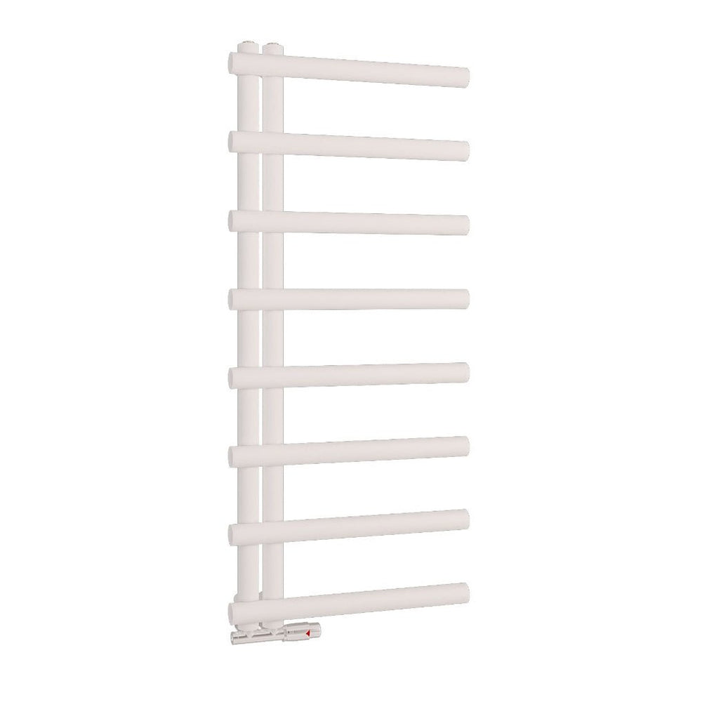 Scudo Carlo Designer Towel Radiator 1150 x 500mm - Chrome - CARL1150 - 500 - W - TAP 'N' SHOWER
