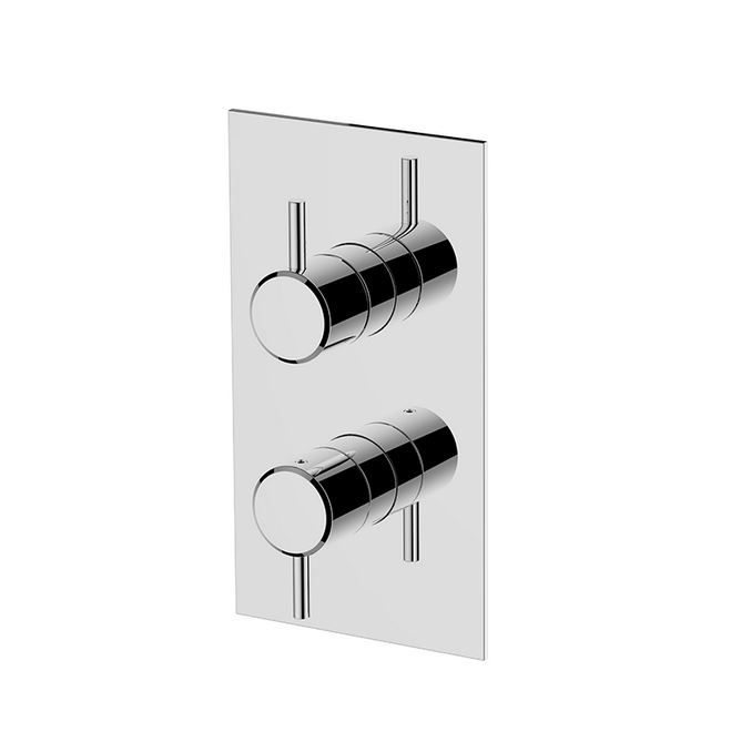 Britton Hoxton Thermostatic Showers Valve without Diverter - Chrome - HOX.024CP - TAP 'N' SHOWER
