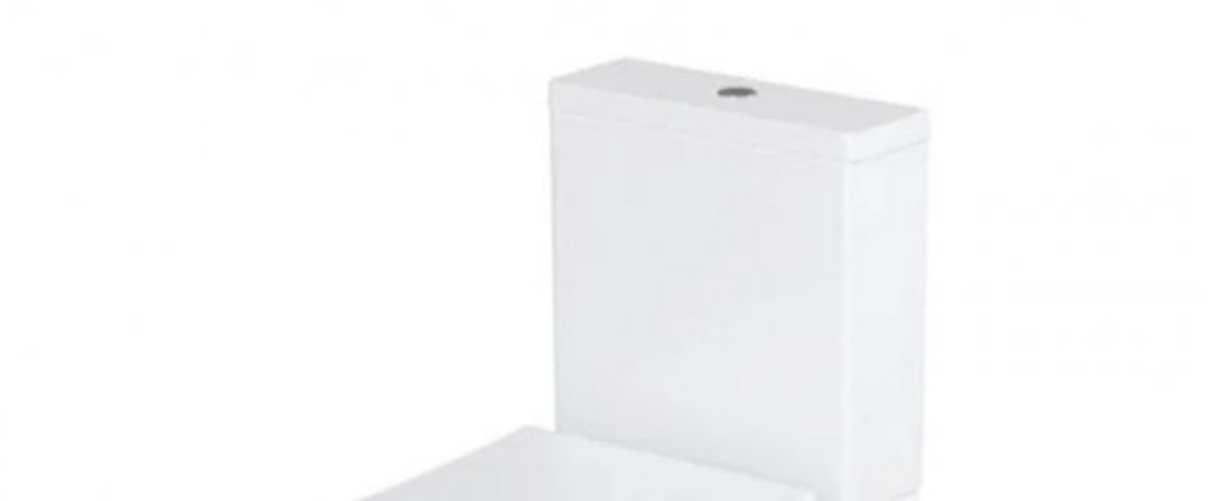 Britton Shoreditch Square Close Coupled Cistern ONLY Including Cistern Lid & Fittings - White - SHR.049 - TAP 'N' SHOWER