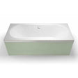 Cleargreen Double Ended Verde Rectangular Bath 1700mm Length x 750mm Wide - White - R9