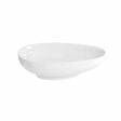 Clearwater 0 Tap Hole teardrop-shaped white countertop basin with gloss finish, 550mm wide
