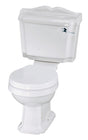 Launde Abbey Legend Close Coupled WC - White - TAP 'N' SHOWER