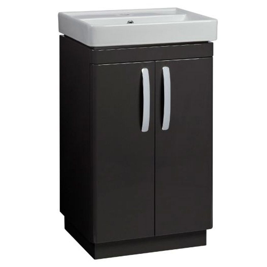 Tavistock Compass Gloss Light Grey 500mm Freestanding Vanity Unit ONLY - CM500FG - TAP 'N' SHOWER