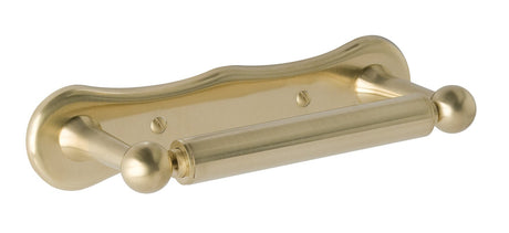 Launde Abbey Victrion Dog Bone Toilet Roll Holder with Back Plate - Brushed Gold - TAP 'N' SHOWER