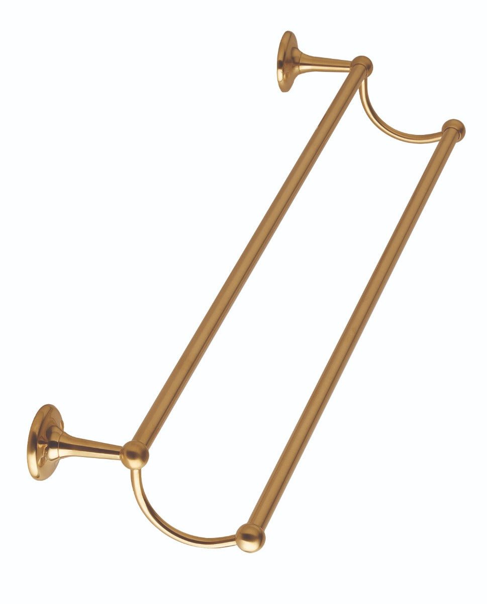 Launde Abbey Victrion Double Towel Rail - Brushed Copper - TAP 'N' SHOWER
