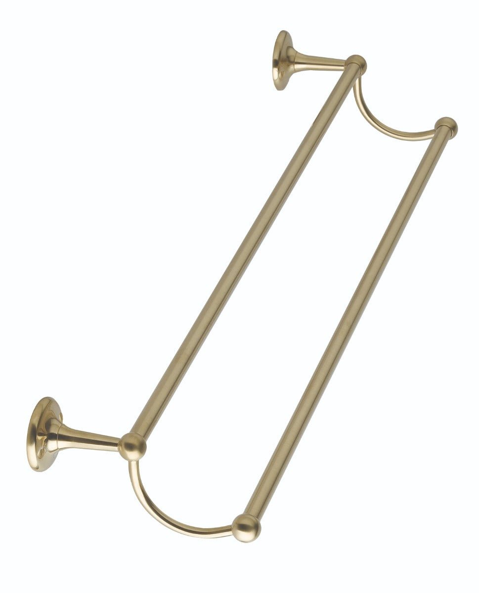 Launde Abbey Victrion Double Towel Rail - Brushed Gold - TAP 'N' SHOWER