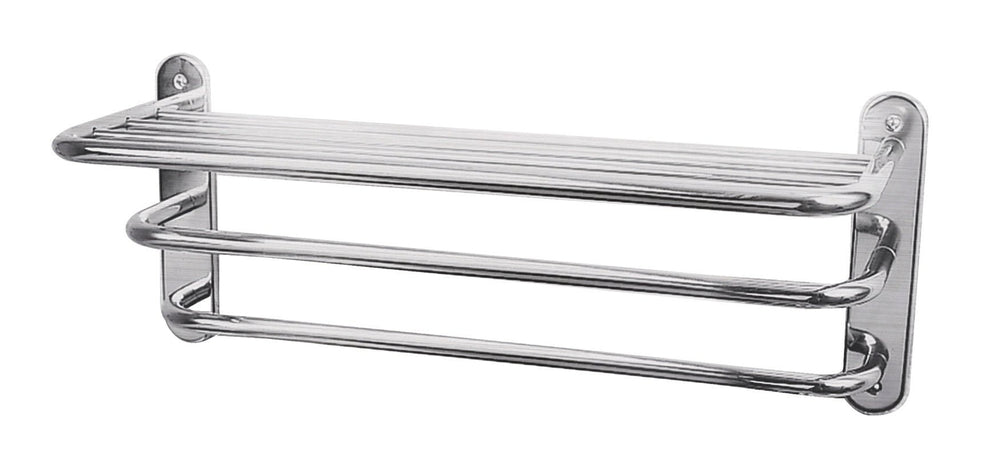 Launde Abbey Victrion 3 Tier Towel Rack - Brushed Chrome - TAP 'N' SHOWER