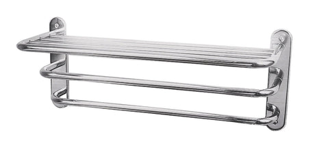 Launde Abbey Victrion 3 Tier Towel Rack - Brushed Chrome - TAP 'N' SHOWER