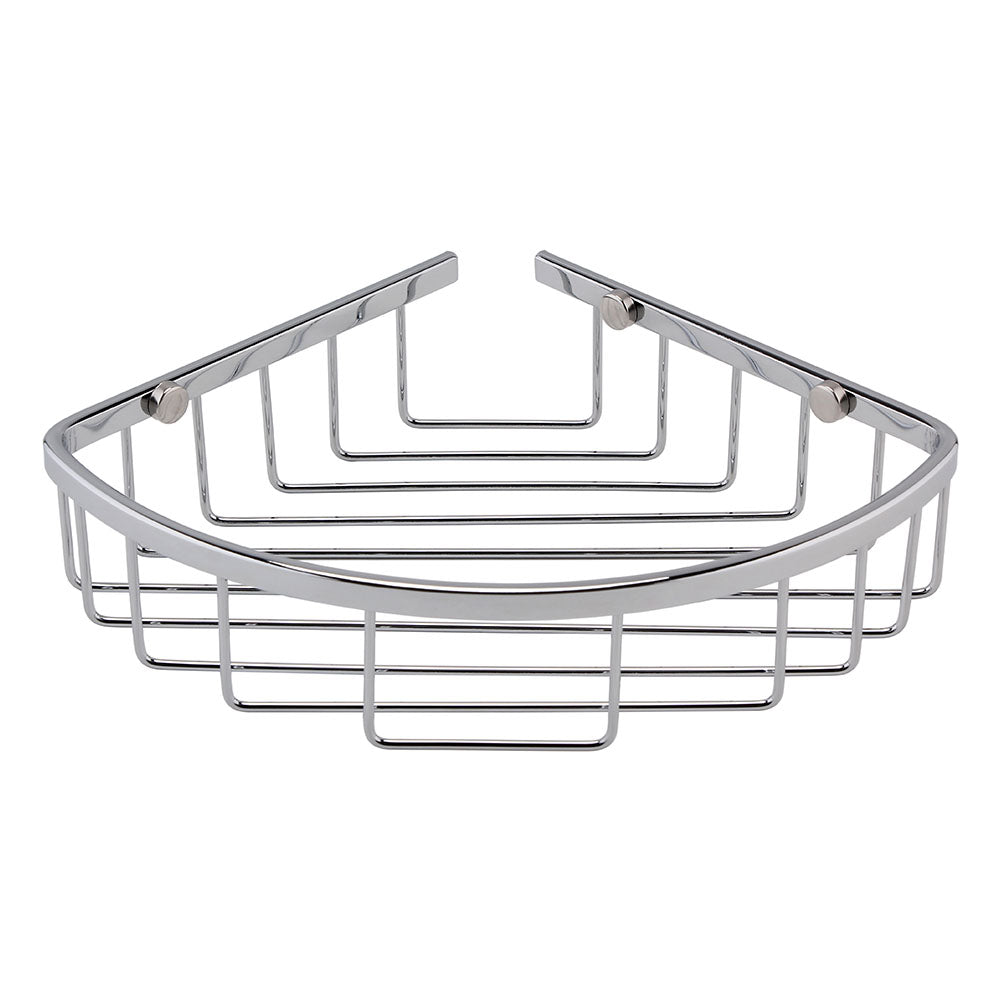 Launde Abbey Victrion Corner Shower Basket - Chrome - TAP 'N' SHOWER