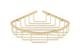Launde Abbey Victrion Corner Shower Basket - Brushed Gold - TAP 'N' SHOWER