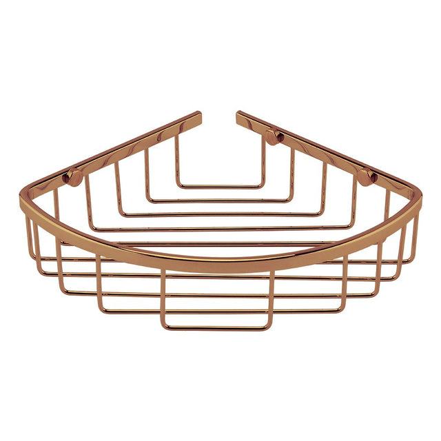 Launde Abbey Victrion Corner Shower Basket - Gold - TAP 'N' SHOWER