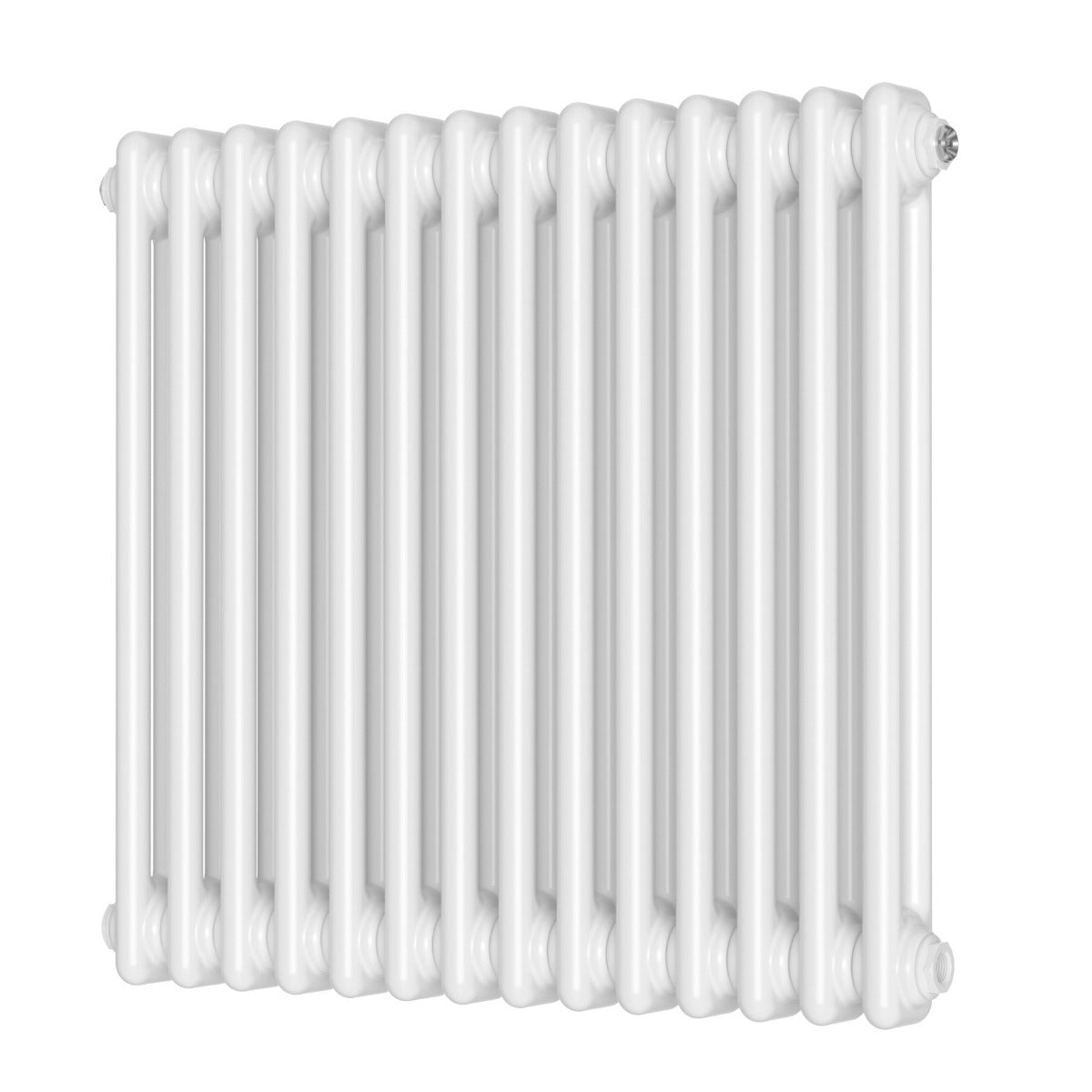 Scudo Column Horizontal Radiator 600 x 650mm - White - COL - 2 - 60 - 65 - W - TAP 'N' SHOWER