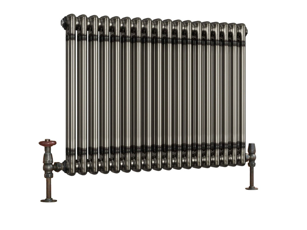 Scudo Column Horizontal Radiator 600 x 812mm - Raw Metal - COL - 2 - 60 - 83 - RM - TAP 'N' SHOWER