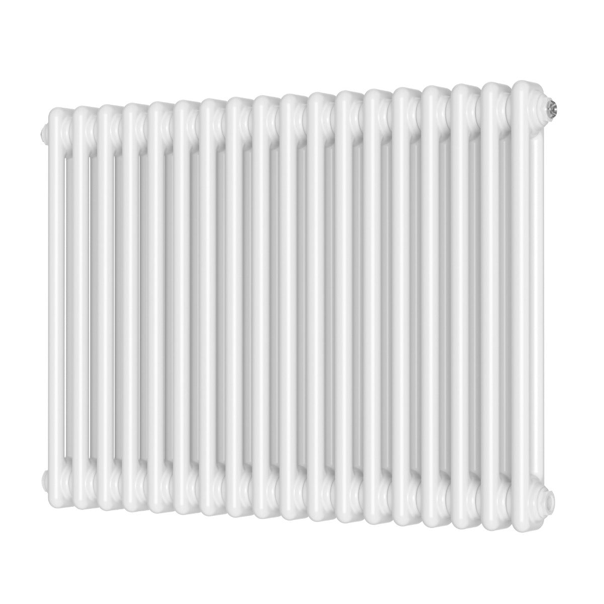 Scudo Column Horizontal Radiator 600 x 830mm - White - COL - 2 - 60 - 83 - W - TAP 'N' SHOWER