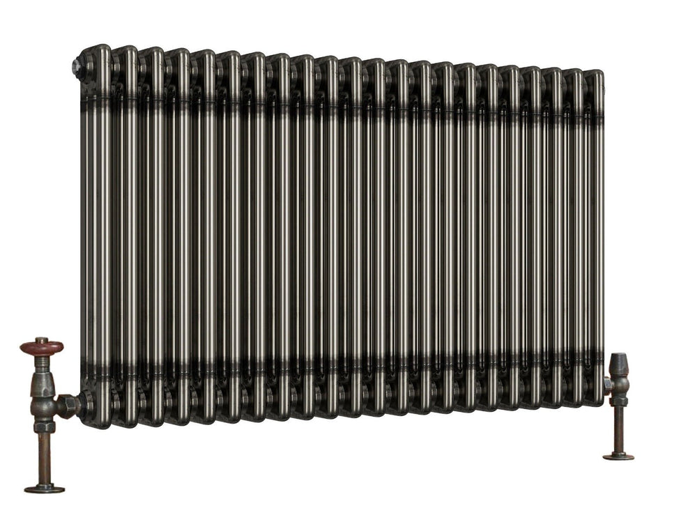 Scudo Column Horizontal Radiator 600 x 999mm - Raw Metal - COL - 3 - 60 - 101 - RM - TAP 'N' SHOWER