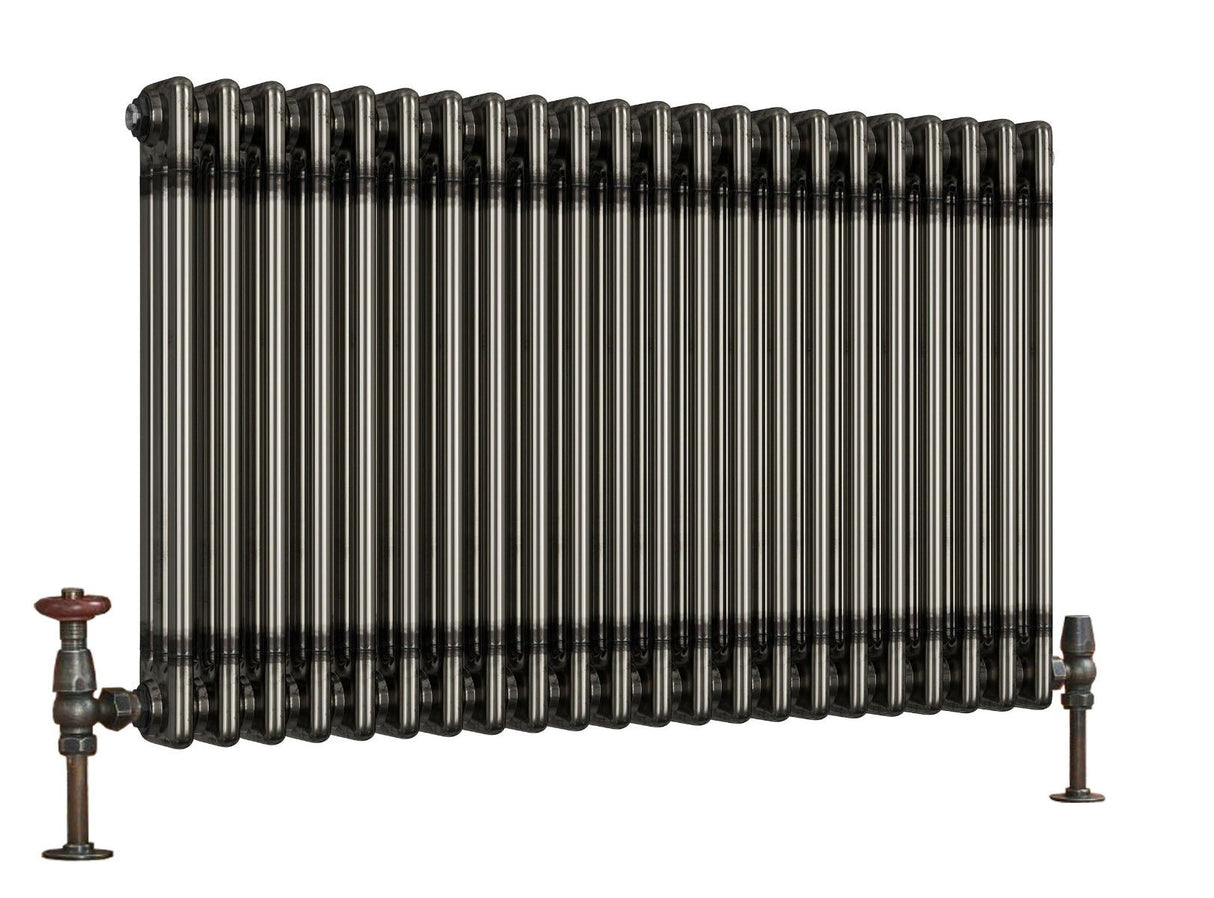 Scudo Column Horizontal Radiator 600 x 999mm - Raw Metal - COL - 3 - 60 - 101 - RM - TAP 'N' SHOWER