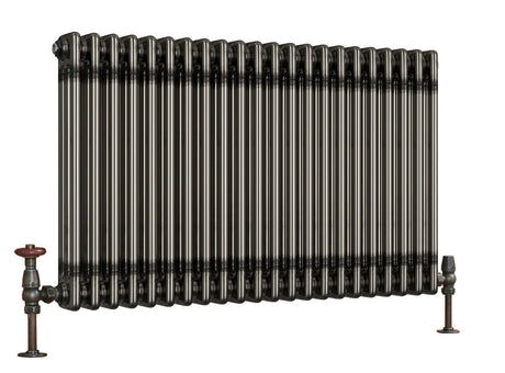Scudo Column Horizontal Radiator 600 x 999mm - Raw Metal - COL - 3 - 60 - 101 - RM - TAP 'N' SHOWER