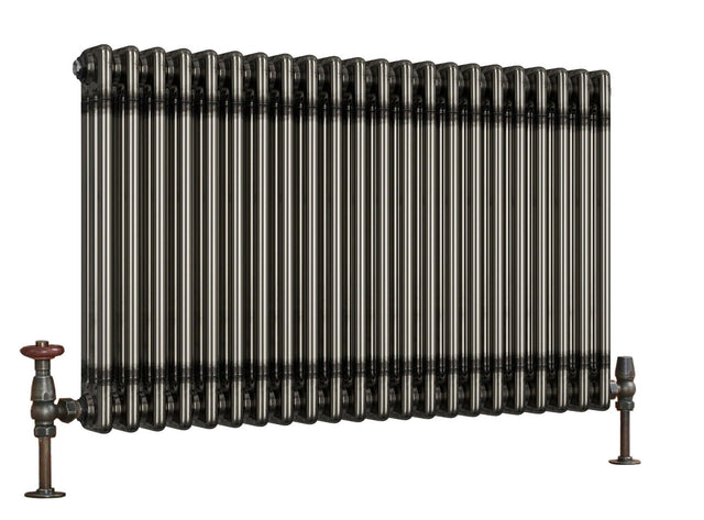 Scudo Column Horizontal Radiator 600 x 999mm - Raw Metal - COL - 3 - 60 - 101 - RM - TAP 'N' SHOWER