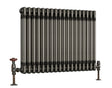 Scudo Column Horizontal Radiator 600 x 821mm - White - COL - 3 - 60 - 83 - RM - TAP 'N' SHOWER