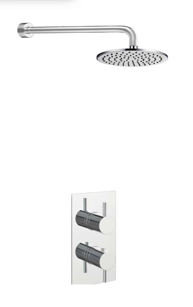 JTP Round Thermostat with Overhead - Chrome - COM033