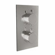 Scudo Twin Round Handle 2 Outlet Concealed Shower Valve - CONCEALED006 - TAP 'N' SHOWER