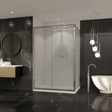 Coram Premier 8 Side Panel Chrome 800mm - Clear Glass - P8SP80CUC - TAP 'N' SHOWER
