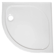 Coram Stone Resin Quadrant 2 Upstand Shower Tray 800mm x 800mm - White - YAQ802WHI - TAP 'N' SHOWER